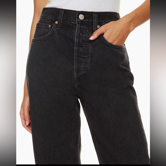 Denim Forum The '90s Boyfriend High Rise Tapered 30L size 27 - Picture 5 of 15